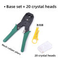 Network Cable Crystal Head Crimping Pliers Universal Crystal Set Network Pliers Stripping Knife Triple Use Network Cable Pliers. 