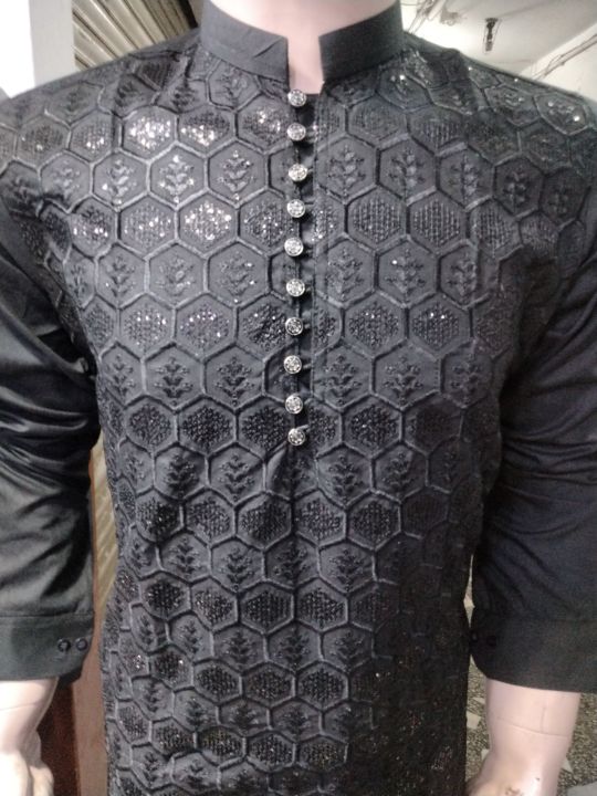 Ahmad Raza Embroidered Men Kurta Pajama - AR9030