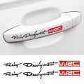 4Pcs Car Handle Stickers WRC Rally Racing Stripe Car Decals Vinyl JDM Stickers On Car Door Tuning Auto Exterior Accessory Decor. 