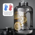 1.2L/1.7L Large Capacity Ton Bucket Water Bottle Large Belly Cup Fitness Sports Water Bottle Portable Plastic Space Cup. 