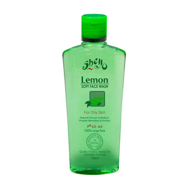 Sjhello Shello Lemon Face Wash 100 Ml Freshening Facial Cleanser for Brighter ...
