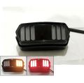 Universal bike back light with indicator option. 