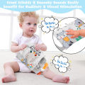Soft Baby Books 3D Touch Feel High Contrast Cloth Book Sensory Early Learning Stroller Toys for Infant Toddler Toy 0-12 Months. 