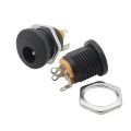 DC12V 5.5 x 2.1mm Plastic Male Plugs DC022 DC Power Socket Female Jack Screw Nut Panel Mount Connector. 