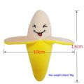 Pet plush sound toys, dog toy supplies wholesale, puppy cat bite resistant puzzle toys, fruit bananas. 
