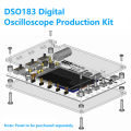 DSO183 Digital Oscilloscope Module DIY Kit 0-500KHz Lab Oscilloscopes Electronic Kit Type-C 5V 12Bit Oscilloscope Multimeter.