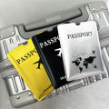Aluminum foil passport protective case, anti-magnetic and anti-theft brush, laser aircraft version passport holder A-DH. 