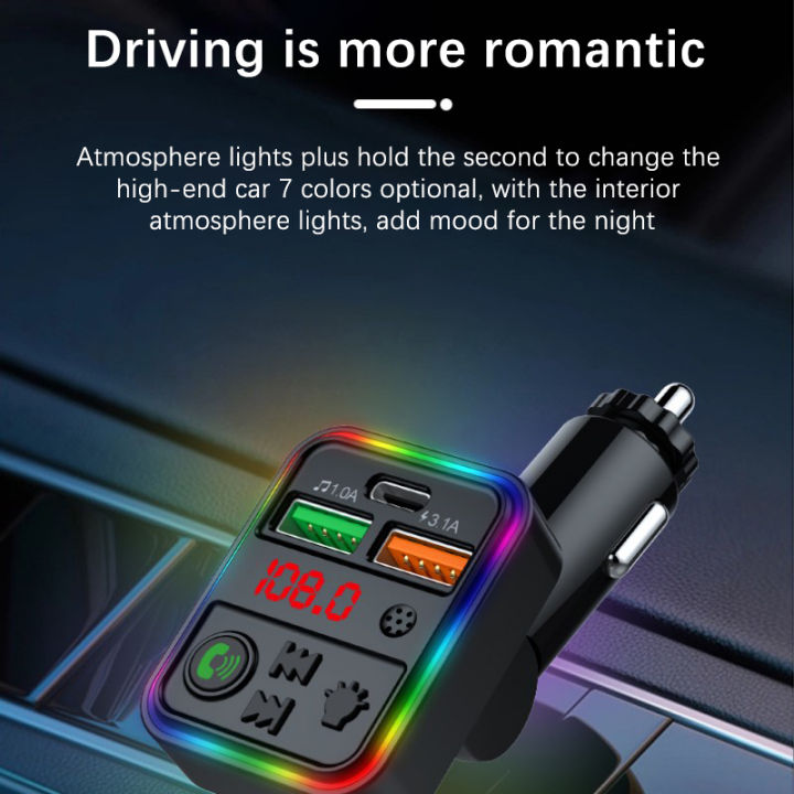 Car%20Bluetooth%20Adapter%205.3%20FM%20Radio%20Transmitter%20MP3%20Music%20Player%20Handsfree%20Calling%20Audio%20Receiver%20Type-C%20PD%20USB%20Car%20Quick%20Charger%20-%20Image%203
