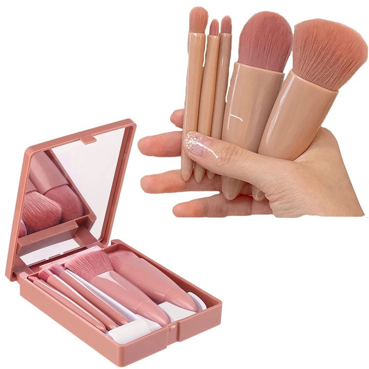 Mini Makeup Brushes Set Mirror Soft Fluffy for Cosmetics Foundation