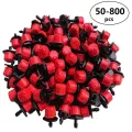 50-800pcs Adjustable Irrigation Drippers Sprinklers 1/4'' Emitter Dripper Micro Drip Irrigation Sprinklers for Watering System. 