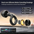 Reusable Silicone Ear Plugs - Noise Cancelling Hearing Protection For Sleep Concerts Travel & Work.