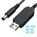 5.5*2.1mm USB DC 5V to 12V 9V Power Cable For Router WIFI Modem Fan Adapter Wire usb Boost Module Converter Via Powerbank. 