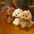 22cm Creative Realistic Teddy Dog Lucky Simulation Dog Poodle Plush Toys Handmade Realistic Figure Toy Plush Stuffed Animals. 