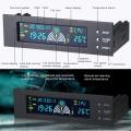 5.25 Inch 12V PC Computer Fan Controller 3 Fan Speed Controller Temperature Sensor LCD Digital Display Front Panel For PC. 