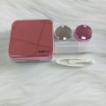 High Quality Reflective Contact Lens Case with Mirror Color Contacts Lenses Container Cute Travel Kit Box. 