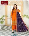 Chamak Damak - Festive Collection by BURAKBILAL Lawn-Collection Dress Clothes-/| 3-PC | Unstitched | Fashion Women Clothing Dresses Party Wear & Others Casual 2 Color design. 