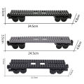 MOC City Technical Idea Train 6*28 Base Wheel Carriage Building Blocks Bricks Assembled DIY Toys for Kids  . 