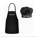 High Quality Chef Apron and Hat  with customize embroidered name. 