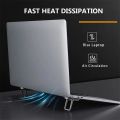 Adjustable Mini Laptop Stand Ultra-thin Foldable Phone Stand Portable Laptops Holder Self-Adhesive Invisible Notebook Kickstand. 