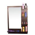 Modern DIY Wall Dressing Table with Large HD Mirror, Wooden Shelves, Drawer, Door Cabinet & Organizer Rack | Space-Saving Wall Mounted Makeup Vanity for Bedroom, Girls Room & Compact Home Interiors. 
