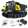 T14R Panther 1/50 RTR Electric RC Tracked Dump Truck Simulation Engineering Vehicle Model with Lights and Sound RC Car Toy Gift.