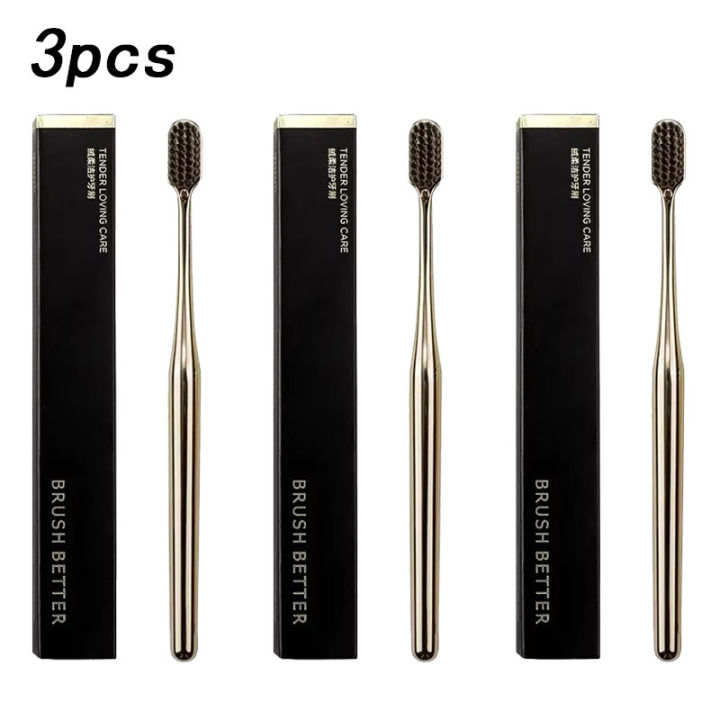 1/2/4/8Piece%20Toothbrush%20Gold%20Silver%20Toothbrush%20Adult%20Toothbrush%20Medium%20Hard%20Mane%20Elegant%20Shining%20Toothbrush%20-%20Image%207