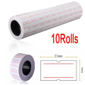 10 rolls price label printer paper price label clear and smooth no damage no paper jams. 