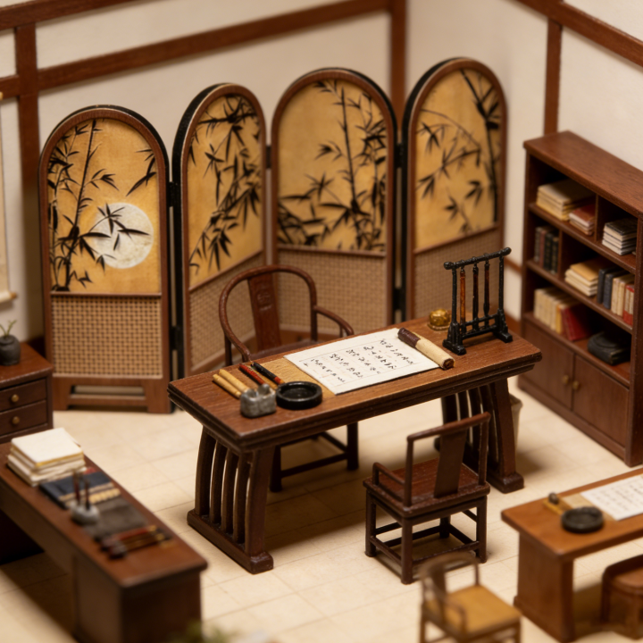 1:12%20Scale%20Miniature%20Folding%20Small%20Screen,%20Suitable%20for%20Use%20as%20a%20Partition%20in%20Dollhouse,%20Study%20Room,%20Bedroom,%20Bathroom%20-%20Image%202
