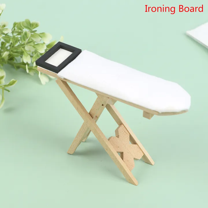 1:12%20Dollhouse%20Miniature%20Wooden%20Ironing%20Board%20Mini%20Flat%20Iron%20Furniture%20Model%20Sewing%20Life%20Scene%20Decor%20Toy%20Micro%20Scene%20Props%20-%20Image%206
