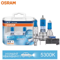 OSRAM H7 H4 H1 H11 HB3 9005 HB4 9006 Halogen Headlight Car Light Hi/Lo Beam 5300K 12V 55W Cool Blue Hyper White Bulb(2 Pieces).