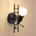 Modern Creative Climbing Man Wall Sconce Industrial Decor Wall Lamp Compatible with Bedroom Hallway Kid room Interior Lighting. 