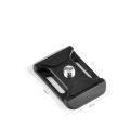 38mm Ultra-thin Universal Mini Quick Release Plate with Camera Strap Holes for Arca Swiss Camera Rope Tripod Ball Head Clamp. 