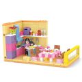 COGO Kids Pink Girls 1422 PCS Multifunctional 6 in 1 Joyful Villa house Lego bricks building blocks Kids Toys. 