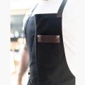 Kitchen Apron high quality For Pros Chef Waterproof Cooking Apron for Men Canvas With Pockets Fabric Barbecue Father Gift Apron.