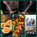 45CM Outdoor Camping Grill Tongs Extra Long Kitchen Tongs Grilling Tongs Clips Stainless Steel Tongs For Cooking Grilling. 