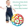 Soft Silicone Teether Rattle Ball For Baby Infant Grasping Training Sensory Toy Textured Easy Grip .
