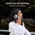 New Long Range Recorder 64GB 6000H Recording Time Dual Microphone Noise Reduction Interview, AI Translation and Transcription.