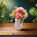 Home decor vase with flowers aragmant diamond shape design vase for flowers product size 11.5cm. 