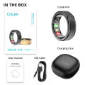 2024 COLMI R10 Smart Ring Men Women, Smartring With Charging Case, Health and Sleep Monitor, 5ATM Waterproof For  Phone. 