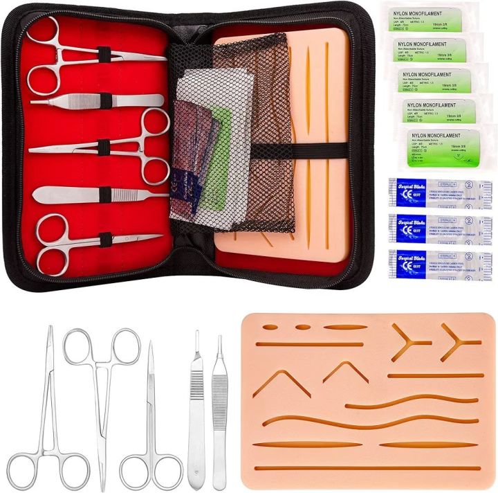 Survival Medical Suture Practice Kit for Students - Suture Practice Kit for Suture Training, Full Set of Essentials Stainless Suturing Tools, Suture Pad, Gifts for Medical Students

￼

￼

￼

￼

￼

￼

￼
