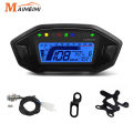 Universal Motorcycle Speedometer Digital Panel Meter Display Tachometer Speed Odometer Fuel Level Water Temp for 2,4 Cylinder. 