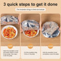 Household Food Grade Reusable Aluminum Foil Film For Heat Insulation And Heat Preservation Suitable For Oven Takeaway Picnic. 