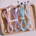 1/2pcs 1.6M Laser Cable Protectors Spiral Data Cable Universal Phone Charger Cord Saver Sleeve for iPhone.