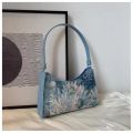 Popular Women's Armpit Bag New Style with A Western Temperament One Shoulder Oil Painting Bag Fashionable Women's Bag Handbag. 