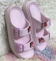 New Soft EVA Rubber Lightweight & Comfortable Buckle Sandals with Cute Charms for Girls & Womens Slippers.