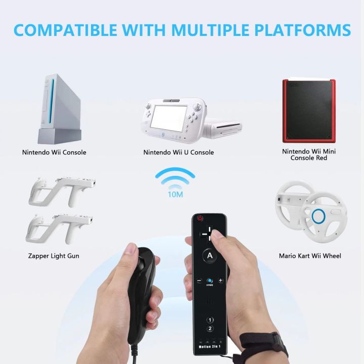 For%20Nintendo%20Wii%20U%20Joystick%202%20in%201%20Wireless%20Remote%20Gamepad%20Controller%20Set%20Motion%20Plus%20with%20Silicone%20Case%20Video%20Gam%20-%20Image%203