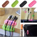 Cable Organizer Multipurpose Silicone USB Wire Cable Winder Flexible Cable Management Clips Cable Holder. 