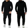 Code Winter Plain Black Tracksuit Plain Black Hoodie Trouser Tracksuit For Men. 