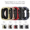 Armor Cover for Apple Watch Case 46/42mm/41/45/40/44/49mm TPU+PC Protector Bumper for Iwatch Ultra 2 Series 10/9/8/7/6/5/4 Shell. 