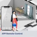 MOES Tuya ZigBee Smart Curtain Switch 2.5D Support RF433 Arc Glass Touch Panel App Remote Control Work With Alexa  Home. 